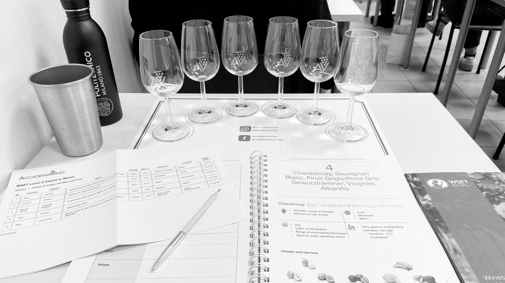 在米蘭參加 WSET L2&nbsp;葡萄酒課的特殊體驗