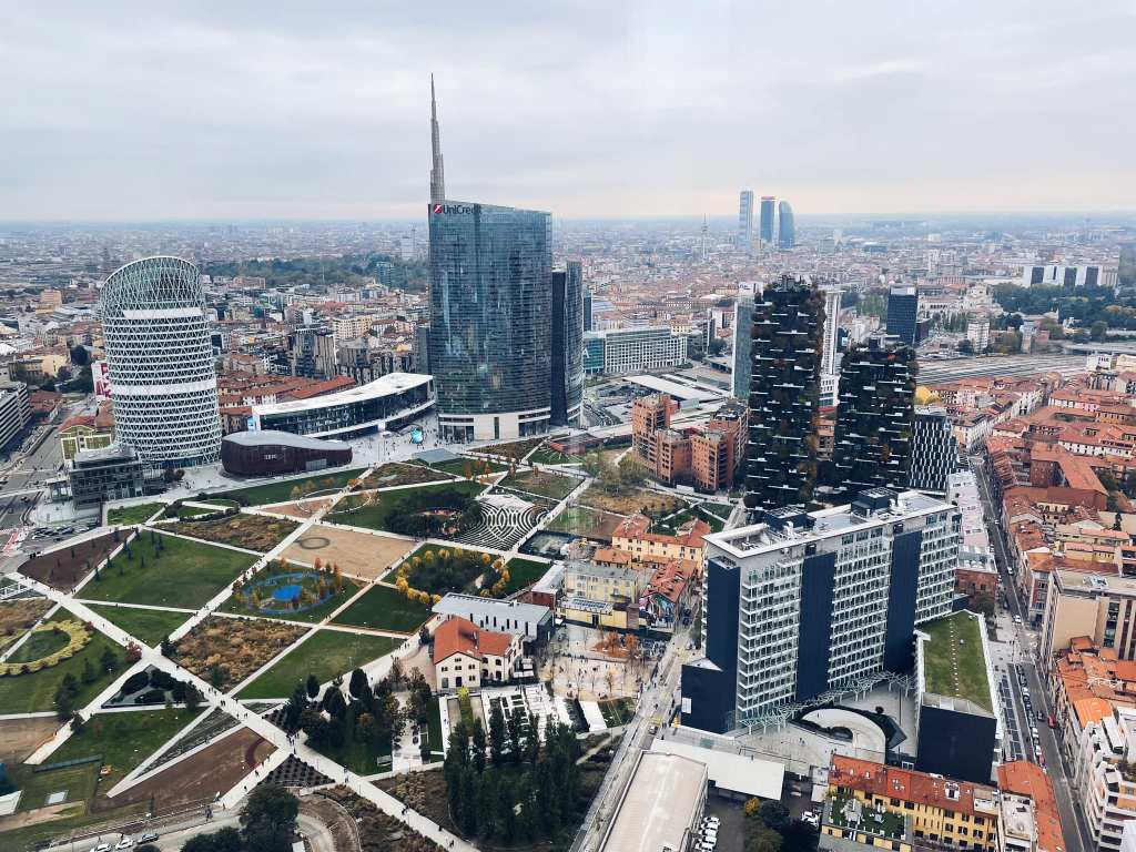 米蘭 植物圖書館 新門區 鳥瞰 垂直森林